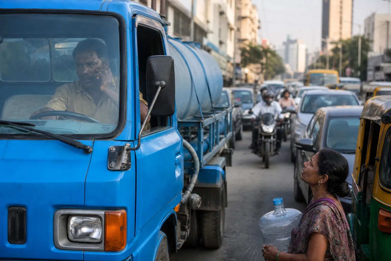 Late water delivery and unhappy customers without tracking system