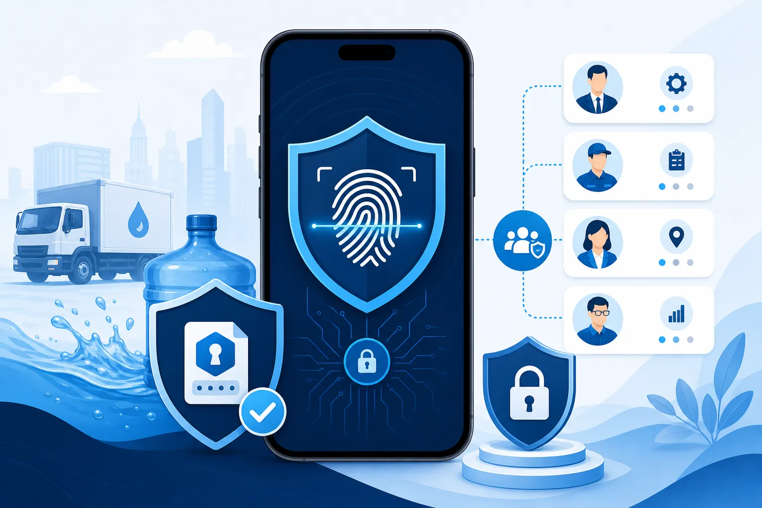 WMS mobile app security — secure login, permissions and session management for drivers
